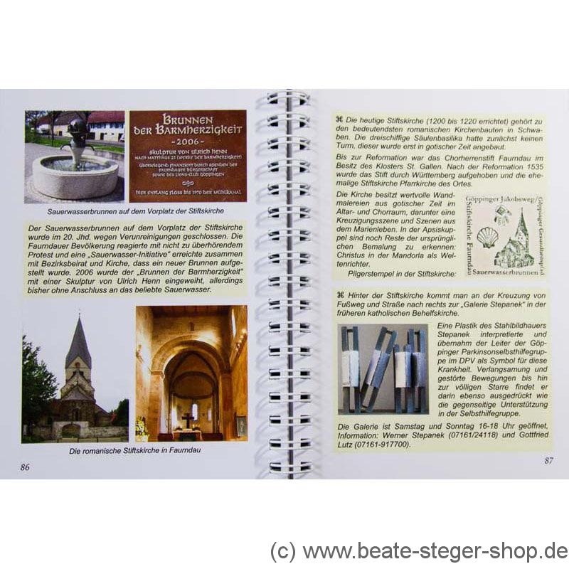 Blick ins Buch mit Wegbeschreibung zur Station 18 .