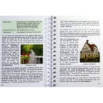 Blick ins Buch mit Wegbeschreibung und Infos zum Einkaufen und Übernachten.