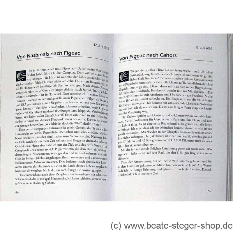 Dieses Buch erzählt die Geschichte von Helmut Schuller, der, nach einer schweren Krankheit durch Selbstheilung in Form von Glaube, Bewegung, Ernährung, mit dem Rad von Weiden in der Oberpfalz nach Santiago de Compostela gefahren ist..