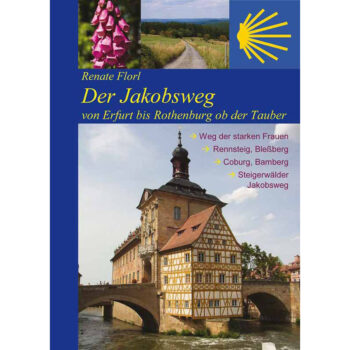 Bild von Brücke beim Alten Rathaus in Bamberg, über die der Jakobsweg führt.