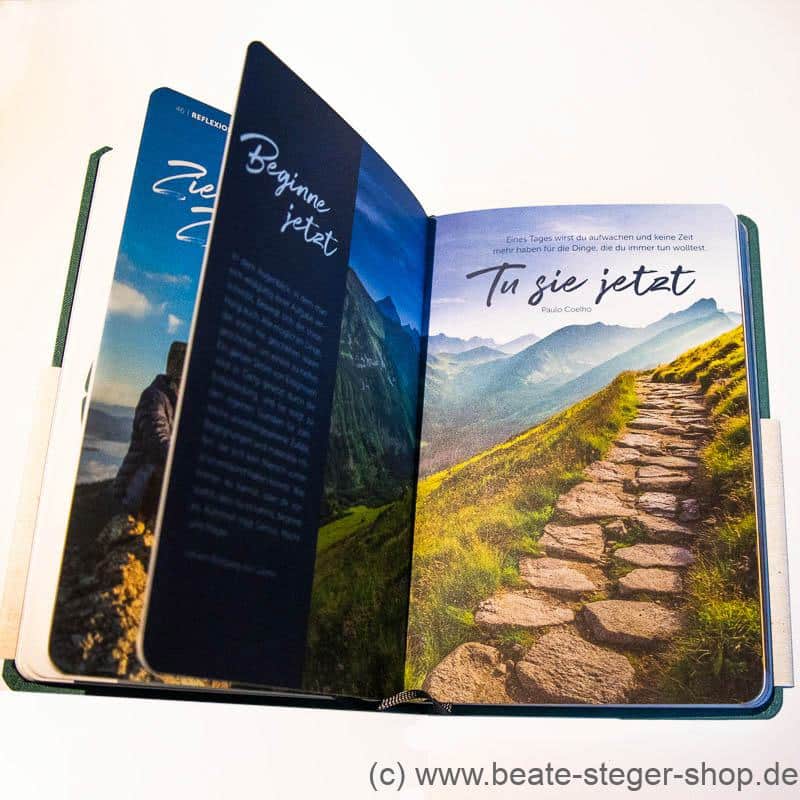 Beispielseite des Pilgertagebuchs Mein Weg - meine Reise