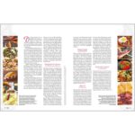 in der Mitte den Text mit vielen Speisen, die den einzelnen Regionen zugeordnet werden können.